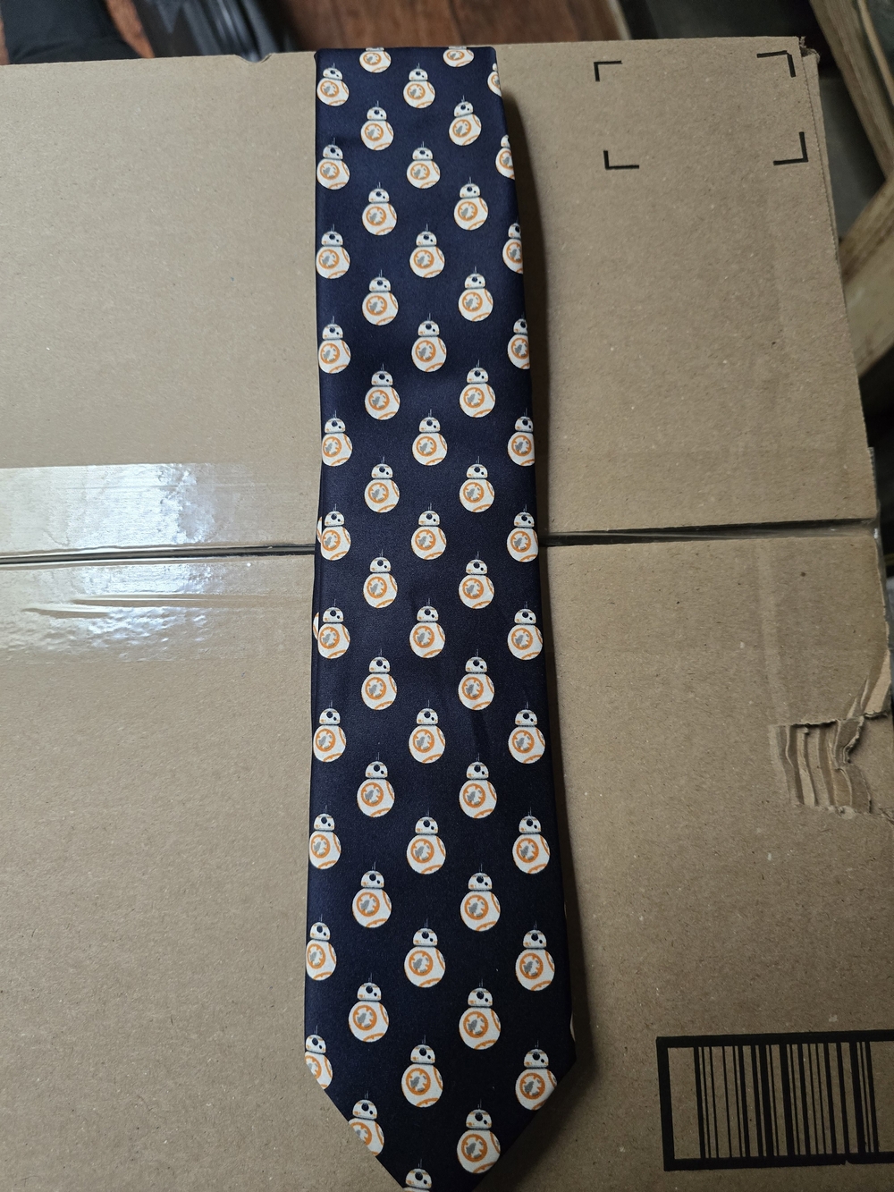 Navy Blue BB-8 Pattern Tie